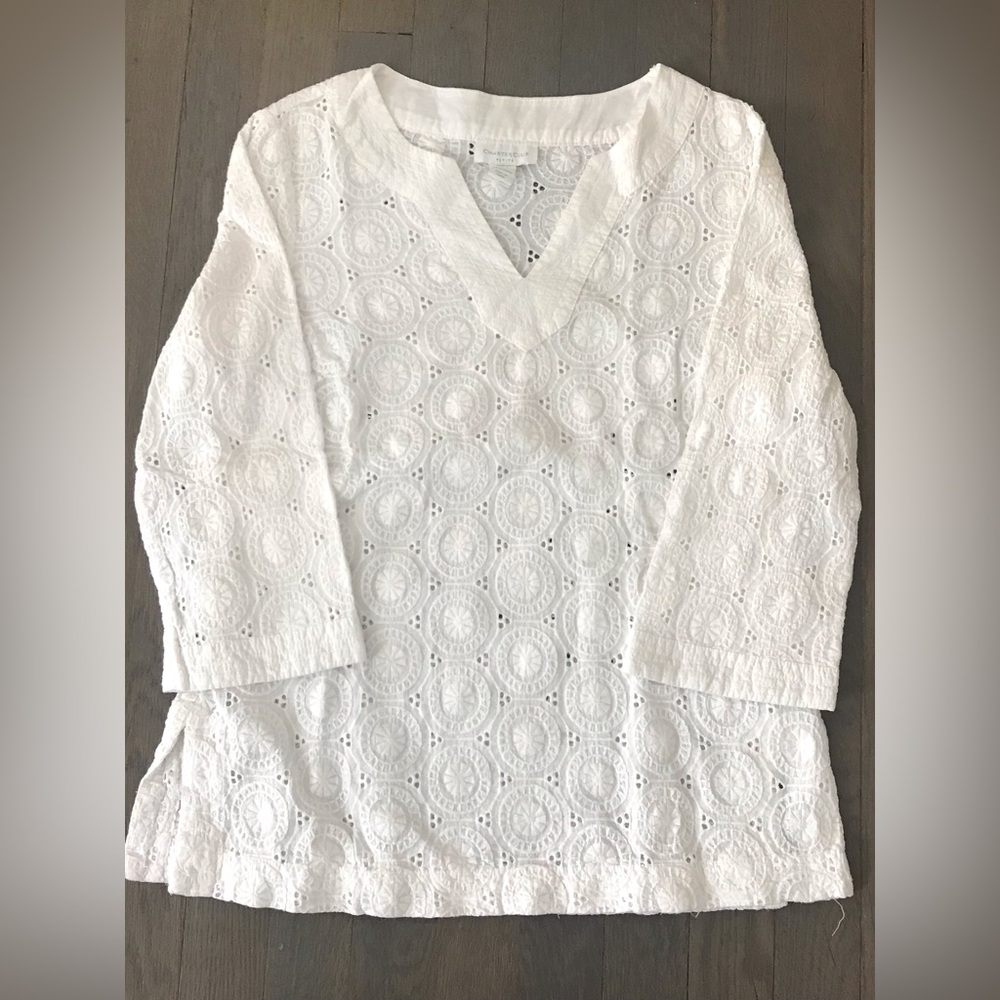 Cotton long sleeve beach top